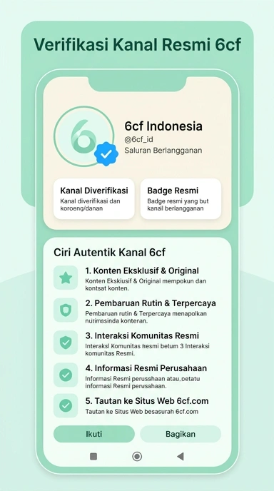 Kanal Resmi 6cf untuk Pengguna Android Indonesia