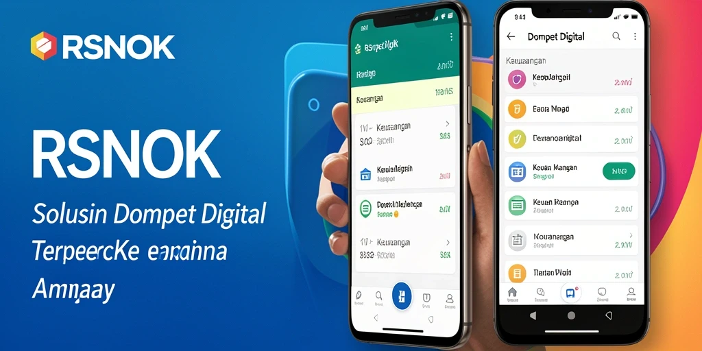 Tampilan antarmuka RSNOK yang sederhana dan fungsional untuk Dompet Digital.