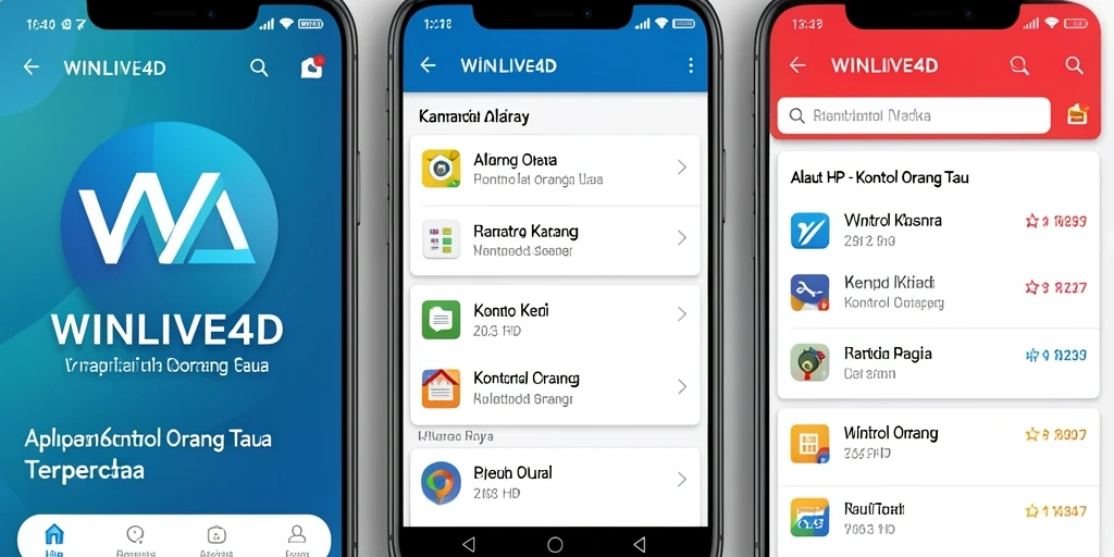 Tampilan antarmuka WINLIVE4D yang intuitif dan mudah digunakan.
