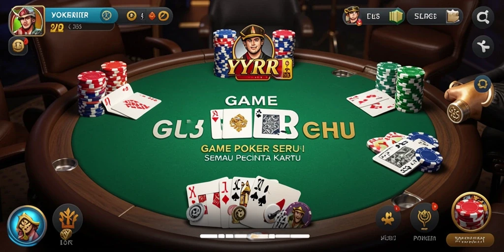 Tampilan antarmuka YYRR dengan fitur Poker yang menarik.